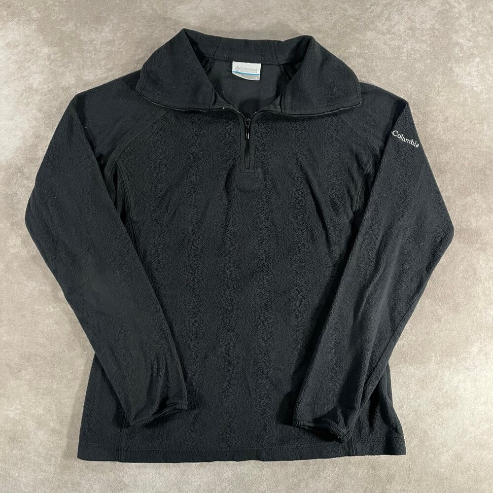 Women’s Columbia Define Style Black Fleece Pullover Small Casual Athleisure